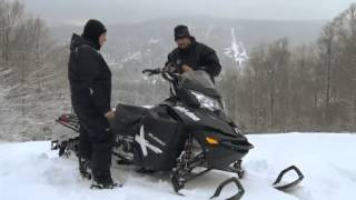 Ams  Action moteur sport  Motoneige  Essai Skidoo Summit X 800 154 2013 [upl. by Yuu]