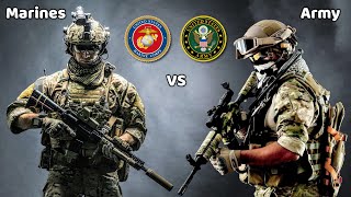 7 GRANDES Diferencias entre los Marines y el Ejército de Estados Unidos [upl. by Ttiwed]