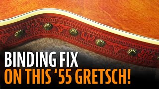 Binding repair on a 55 Gretsch Roundup [upl. by Onabru267]