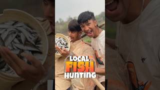 Nepali Local Fish Hunting😮 villagelifevlog nepalifishingvlog villagefishingvlog [upl. by Ahsienroc]