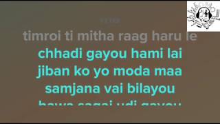 Sambhodhan timi lai gardai chu 1974 AD  kareoke sound track  lyrics [upl. by Burt]