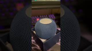 HomePod Mini Unboxing lawrstech tech apple homepodmini technology siri smarthome unboxing [upl. by Einahpetse]