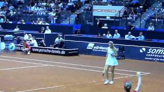 Victoria Azarenka vs Flavia Pennetta service game  Porsche Tennis Grand Prix 2010 Stuttgart [upl. by Gnof]