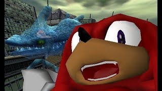 SADX Knuckles story but every line from Knuckles is oh no [upl. by Ahsinal]