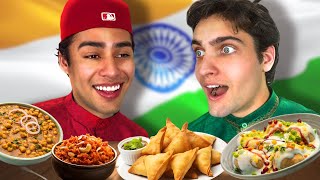 I Tried INDIAN Food For The First Time [upl. by Ahsyle]