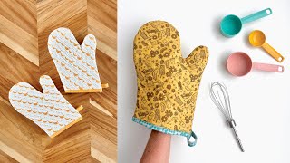 Sew the PERFECT OVEN MITT 🙌 FREE PATTERN All the steps • Fits PERFECT • Easy [upl. by Ecinehs31]