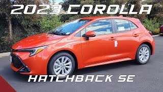 2023 Toyota Corolla Hatchback SE Overview [upl. by Niamreg]