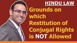 FAMILY LAW  HINDU LAW 13  Grounds on which Restitution is NOT allowed [upl. by Sebbie603]