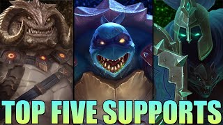 THE TOP FIVE SUPPORTS FOR SMITE SEASON 11 [upl. by Eirrac777]