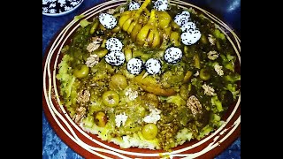 RFISSA MAROCAINE  Chicken Rfissa recipe الرفيسة المغربية بالمساخن لذيذة و بطريقة سهلة [upl. by Moriyama142]