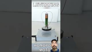 Levitating homopolar motor experiment science physics chemistry scienceexperiment magnets [upl. by Amabelle]