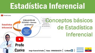 Estadística Inferencial Conceptos Básicos Profe Cueva [upl. by Eldoria]