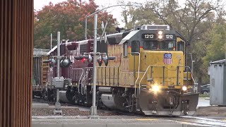 UP 1212 LRR93 Lodi Local With HLCX S Watt Ave Railroad Crossing Sacramento CA [upl. by Rebeca]