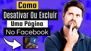 Como excluir uma pagina no facebook  Como excluir Página do Facebook PC [upl. by Lashoh183]