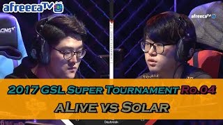 GSL SuperTournament I Ro4 Match2 aLive vs Solar [upl. by Peyton]