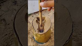 cake satisfying pottery experiment copper diy صناعات واختراعات من صهر المعادن صب [upl. by Isleana]