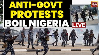 Nigeria Protests Turn Violent  Hunger Protests In Abuja  Massive Protest Erupts In Nigeria  LIVE [upl. by Yuzik119]