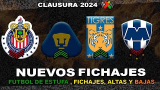 ✅ NUEVOS FICHAJES CONFIRMADOS LIGA MX CL2024  FUNES MORI A PUMAS BAJA PARA CHIVAS [upl. by Ehcadroj570]