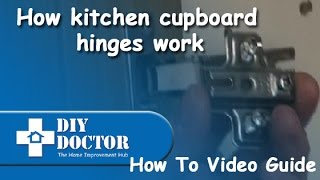 How kitchen cupboard wardrobe door and kitchen unit door hinges work [upl. by Weissmann]