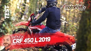 HONDA CRF 450 L 2019  VRAI TRAIL OU PURE ENDURO   TEST 2018 [upl. by Leede]