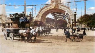 Paris 1900 in color Exposition Universelle 60fps Remastered wsound design added [upl. by Surazal]