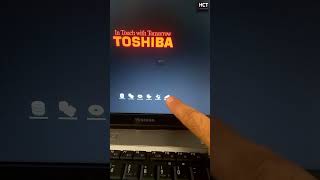 Boot from USB old Toshiba laptop  Boot menu key windows shorts [upl. by Cal293]