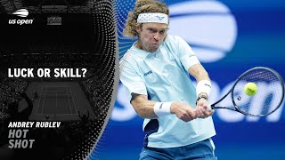 Andrey Rublev Hits Winner at Extreme Angle  2024 US Open [upl. by Lechar]