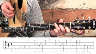 How To Play John Hardy  Bluegrass Flatpicking Guitar Lesson [upl. by Lennahc960]