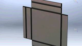 Alucobond Paneel with SolidWorks  wwwpsmetalltechnikch [upl. by Rovit]