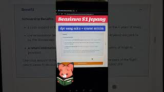 beasiswa s1 jepang beasiswa shorts jepang [upl. by Ybsorc363]