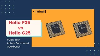 HELIO P35 vs HELIO G25🔥  PUBG TEST  Antutu v8 Geekbench v5 Centurion Mark Hindi [upl. by Bala]