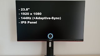 AOC 24G2U 24G2 Review  Affordable and Capable 144Hz Full HD IPS [upl. by Nitsu846]