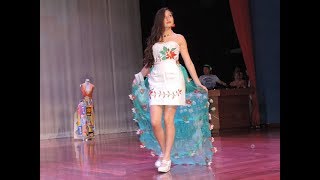 DESFILE DE MODAS CON MATERIAL RECICLADO FUE UN ÉXITO [upl. by Seedman441]