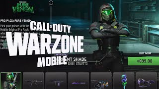 Call of duty Warzone mobileเติมบันเดิลสุดคุ้มได้ทั้่งของและCP BUNDLE PRO PACK PURE VENOM ipadmini6 [upl. by Hahcim]