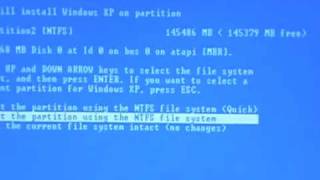 How To Reformat Your Hard Drive To Install Windows XP Again [upl. by Gairc582]