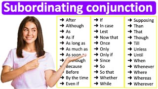 SUBORDINATING CONJUNCTIONS 📚 Learn all types with examples  English Grammar [upl. by Ame]