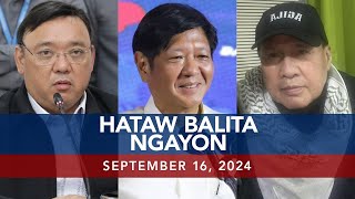 UNTV Hataw Balita Ngayon  September 16 2024 [upl. by Janot]