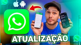 SAIU NOVA ATUALIZAÇÃO do WhatsApp para iPhone e Android [upl. by Llemor]