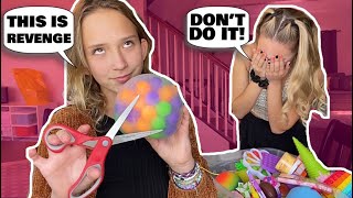 Kalli CUTS OPEN my FAVORITE FIDGET for REVENGE 🤯😤 PRANK GONE TOO FAR [upl. by Avaria503]