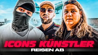 ICON 5 KÜNSTLER STREITEN BEI ABREISE 😂 DER LETZTE ICON 5 FINALE VLOG mit Shabab Skandal usw [upl. by Euhc249]