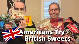 Americans Try MORE British Sweets  Liquorice Allsorts York Fruits Dessert Pastilles [upl. by Dwinnell]