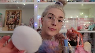 ASMR PERSONAL ATTENTION DOING YOUR MAKEUP FOR WORK ROLEPLAY WITH GENTLE TAPPING WHISPERING PART TWO [upl. by Eziechiele]