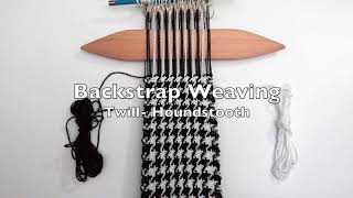 Backstrap Weaving7 Houndstooth [upl. by Gurtner]