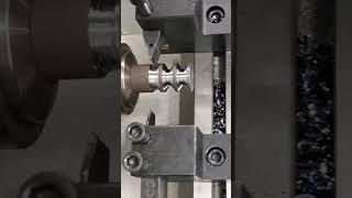 HOW FAST Now thats how to make a groove using a turning insert [upl. by Hairahcez]