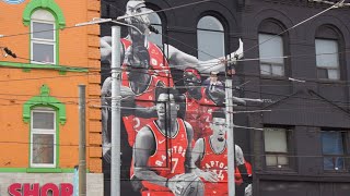 OD Toronto in Toronto just put up a brand new Raptors mural [upl. by Lamont]