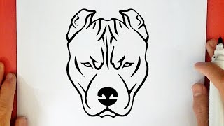 COMO DIBUJAR UN PITBULL [upl. by Macrae]