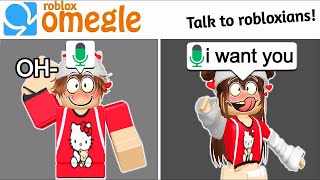 Matching Random EGIRLS In Roblox OMEGLE VOICE CHAT [upl. by Rothstein530]