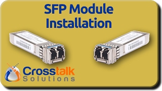 SFP Module Installation [upl. by Yenaled520]