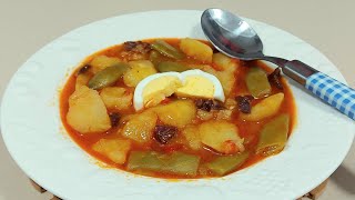 🥘 GUISO DE PATATAS Y JUDÍAS VERDES 🥔  BEATRIZ COCINA [upl. by Tergram233]