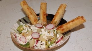 Tacos Dorados o Flautas Ahogadas [upl. by Voltmer]